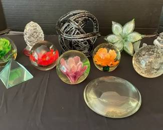Crystal Paperweights and Glass Art