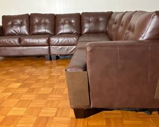 L Shaped Sectional Sofa Faux Leather