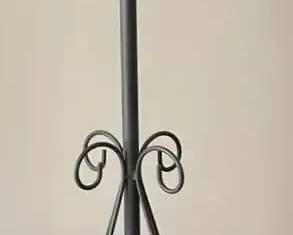 Grey Metal Coat Rack
