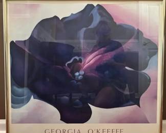 Vintage Framed Georgia OKeefe New York Graphic Society