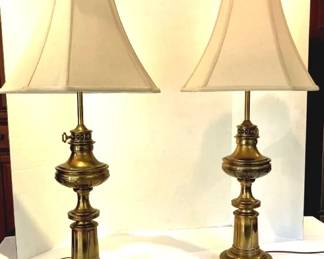 Vintage Brass Lamps pair