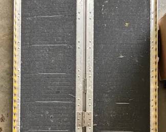 Portable Aluminum Folding Wheelchair Ramps with Black Nongrip Surface