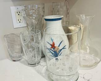 Various vases