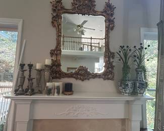 Gold filter wall mirror