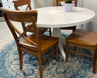 Dinette table and four chairs