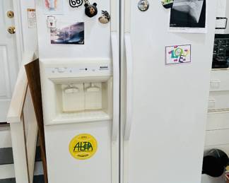 Double door white fridge