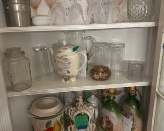 Vintage glassware