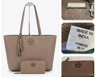 Tory Burch Tote  Zip around Wallet