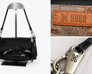HOBO Black Genuine Leather Convertible Shoulder Bag