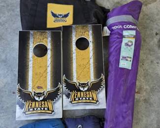 Eno  REI hammocks, KSU Travel Corn Hole, Folding Chair