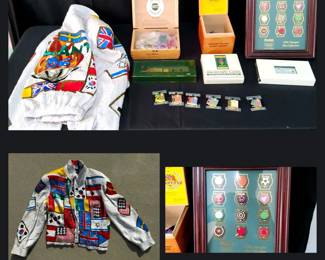 Atlanta 1996 Olympics MODI Sequin Jacket  Pin Collection
