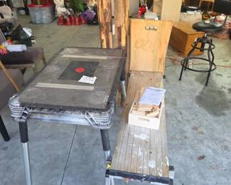 Portable Husky 1500lb Workbench,  Gorilla Ladder