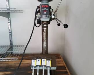 RYOBI DP100 10Inch Bench Drill Press with Fisch Pen Bits