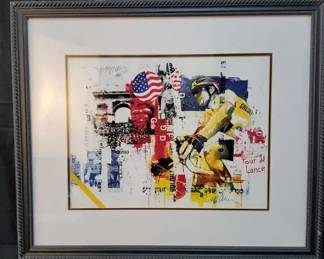 Sidney Maurer Signed Live Strong Tour de Lance Gicle with COA