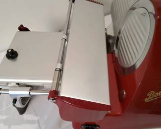 Berkel Red Electric Home Deli Meat Slicer with Sharpener