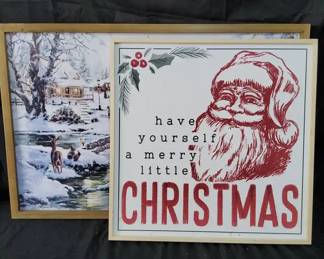 Kirklands Home LED Snowy Village  Christmas Illustration