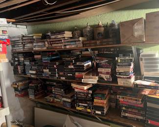 tons and tons of VHS’s and lots of vintage horror