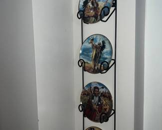 Beautiful Indian plates on  display