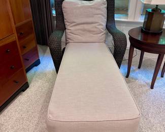 Wicker Chaise Lounge