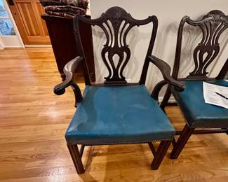 Set of Six Antique Dining Room Chairs