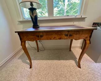 Vintage Leather top Ladies Desk with Ormolu accents