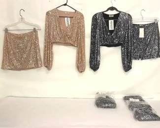 FTH326 - Audrey 3 + 1 Sparkling Two piece ( Clothes / Clothing )