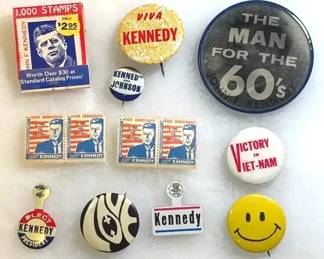 FTH357 - Kennedy Era Collectibles VARI-VUE Pins ( Pinback / Pinbacks / Buttons )