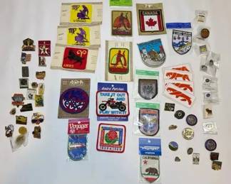 FTH332 - Great Big Lot Of Vintage Pins And Patches