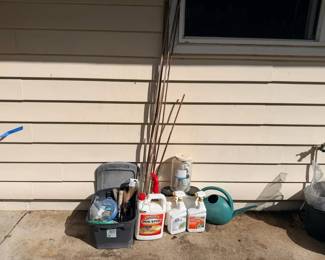 FTH391 - Mystery Lot of Garden Tools & Chemicals