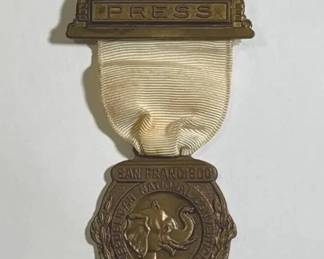 FTH359 - 1964 Republican National Convention Press Badge ( Vintage / Pin )