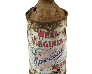 West Virginia Special Cone Top Beer Can