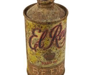 El Rey King Of Beer Cone Top Beer Can