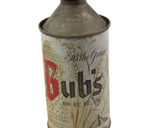 Bubs Beer Cone Top Beer Can