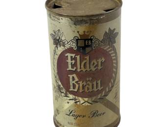 Elder Brau Lager Steel Flat Top Beer