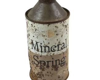 Mineral Spring Beer Cone Top Beer Can