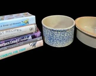 Vintage Robinson Ransbottom Pottery And Cook Books