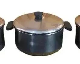 Revere Ware 1801 Copper Clad Bottom Stainless Pots With Lids