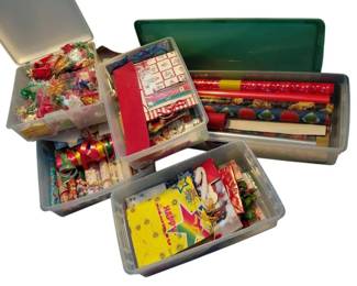 Large Christmas Present Wrapping Supplies Bundle