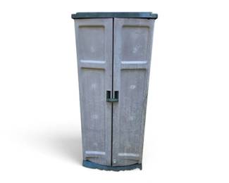 Suncast 6Foot Vertical Resin Outdoor Storage Shed Tool Locker