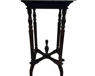 Vtg MarbleTop Plant Stand