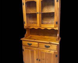 Pine Kitchen 2 Piece Hutch
