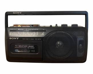 Vintage Sony Portable AMFM Radio Cassettecorded