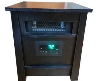Lifesmart 1500W Portable Infrared Quartz Space Heater Black Cabinet