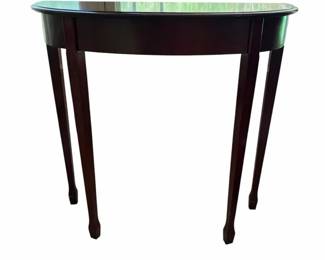Traditional Mahogany HalfRound Console Table