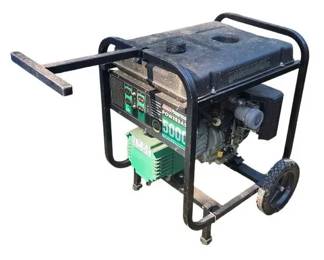 Coleman Powermate Powerbase 5000 Portable Generator 5000W Untested, Turns Over