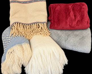 Five Throws Featuring A Vintage Faribo 100 Wool Throw