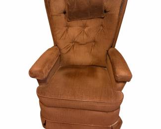 Vintage Brown Corduroy Rocker Recliner