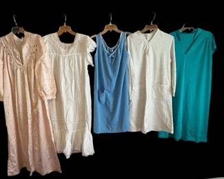 Five Medium Sized Ladies Night Gowns Mystery Lot
