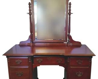 Vintage Wooden Vanity And Dressing Table