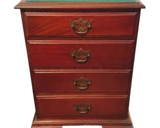 Vintage Wooden FourDrawer ChestBedside Stand